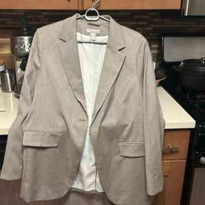 Taupe Fitted H&M Blazer